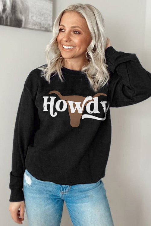 Howdy Bull Crewneck Sweatshirt